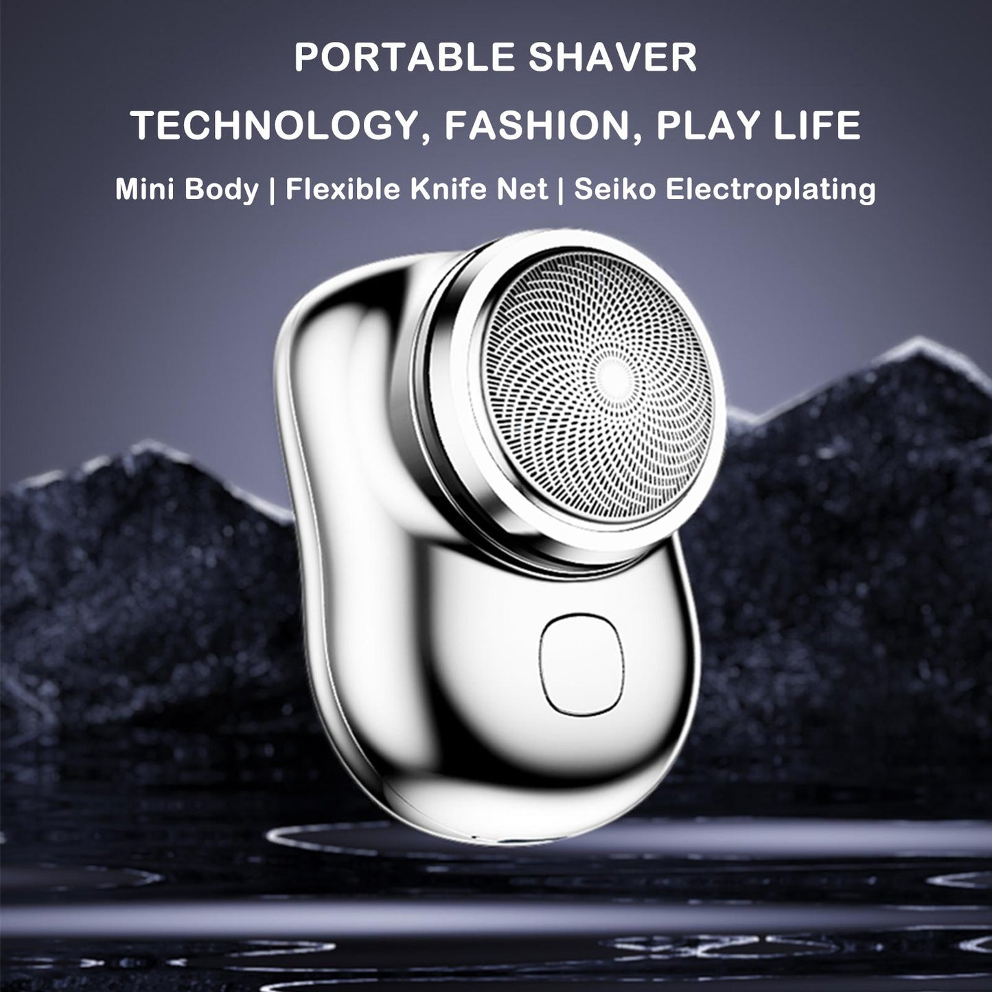 Mini Shaver 3 Blades Portable Electric Shaver Type-c Fast Charging Pocket Razor Beard Trimmer Shaving Machine