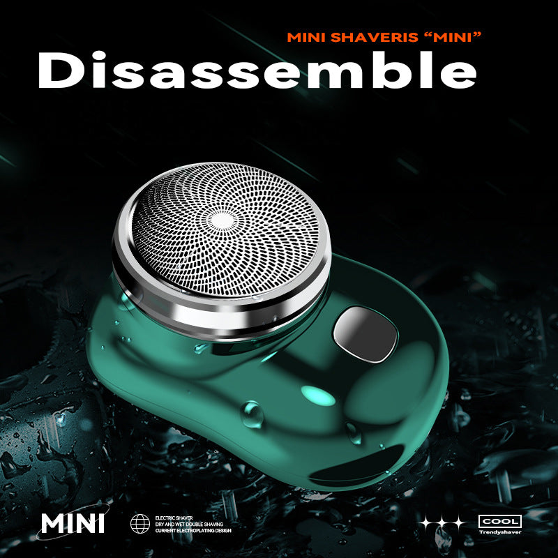 Mini Shaver 3 Blades Portable Electric Shaver Type-c Fast Charging Pocket Razor Beard Trimmer Shaving Machine