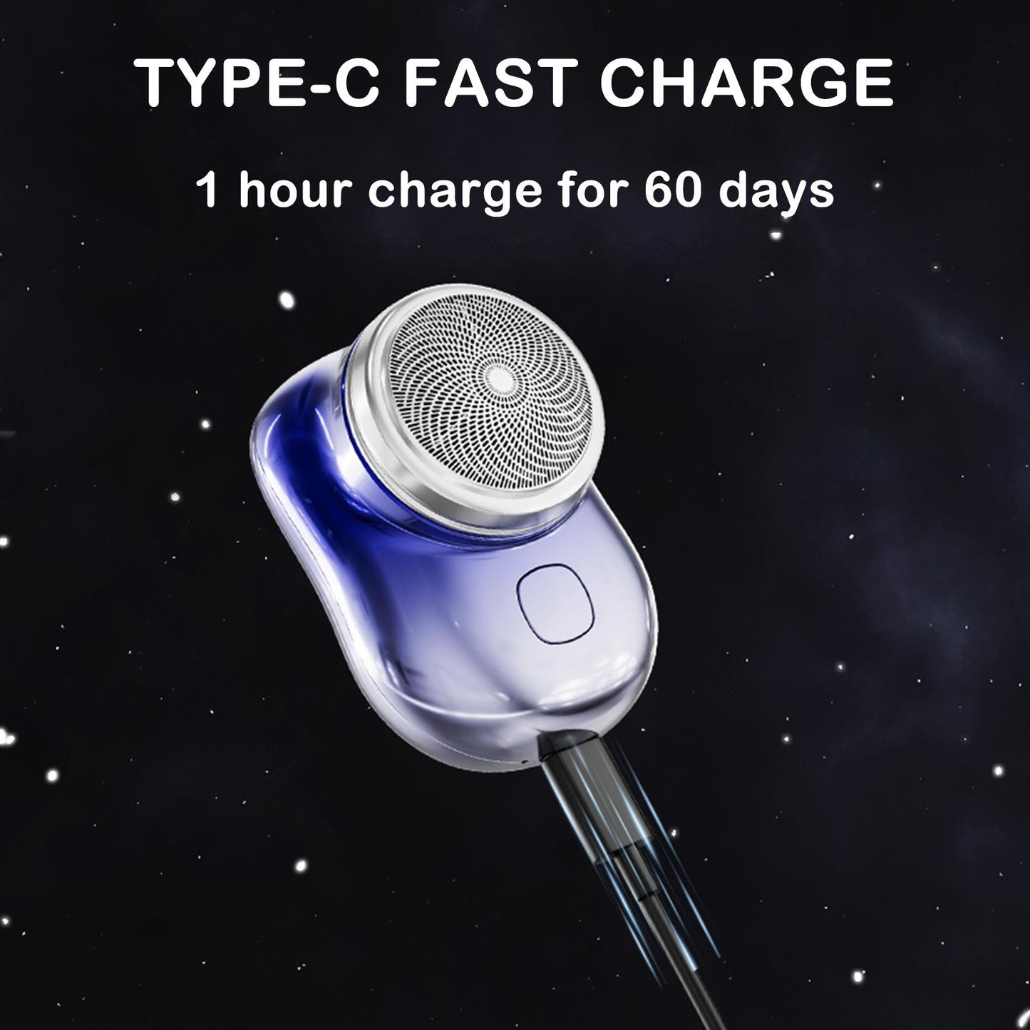 Mini Shaver 3 Blades Portable Electric Shaver Type-c Fast Charging Pocket Razor Beard Trimmer Shaving Machine